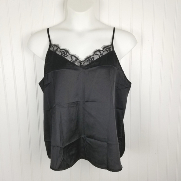 Ekouaer Womens Black Lace Satin Cami Size XXL Plus Feminine Y2K 90s Fairy Grunge - Picture 2 of 10